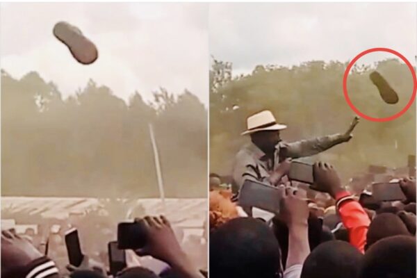 Ruto continues with the Migori tour after being hit with a shoe Shoe